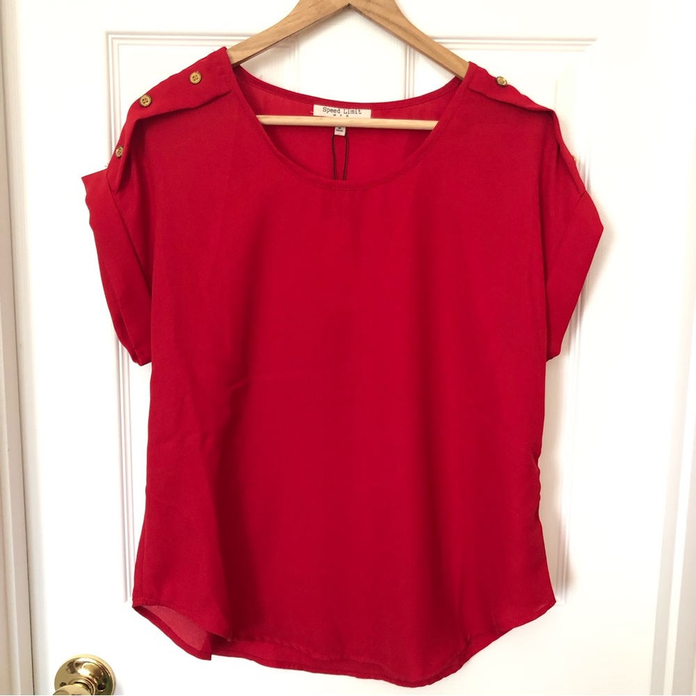 Speed Limit Red Top Sz L